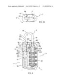 Dual-lock type padlock having double reminding function diagram and image