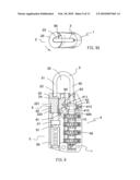 Dual-lock type padlock having double reminding function diagram and image