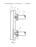 DISK BRAKE PAD HAVING REDUCED HEAT TRANSFER TO AN APPLICATION DEVICE diagram and image