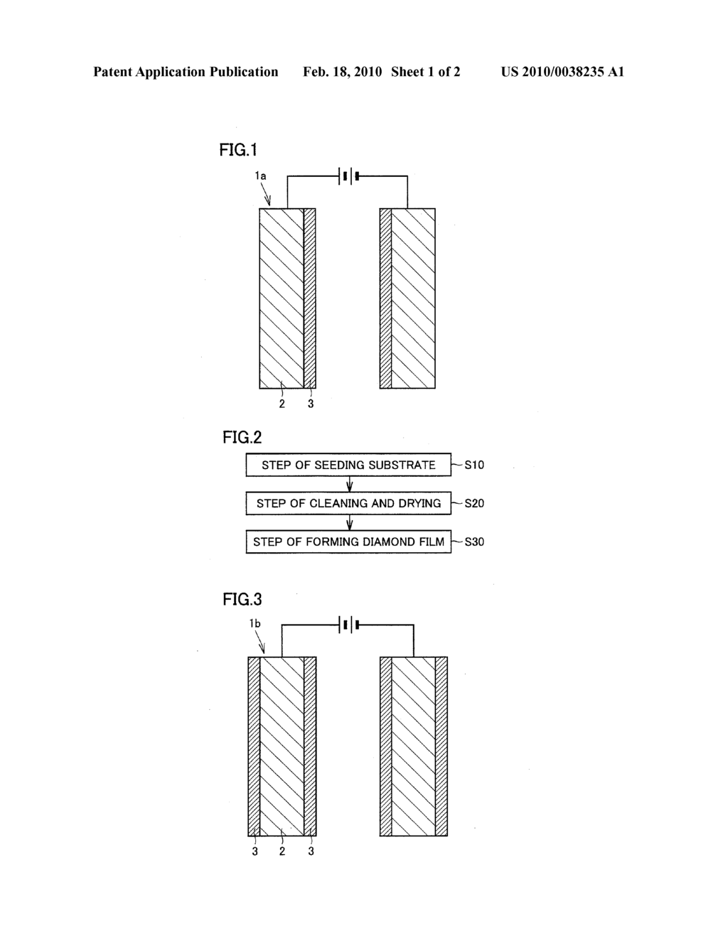 DIAMOND ELECTRODE, TREATMENT DEVICE AND METHOD FOR MANUFACTURING DIAMOND ELECTRODE - diagram, schematic, and image 02