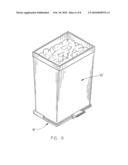 Garbage container and holder therefore diagram and image