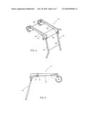 FOLDABLE STAND FOR A MACHINE diagram and image