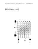 MULTIPLE TESTING BARS FOR TESTING LIQUID CRYSTAL DISPLAY AND METHOD THEREOF diagram and image