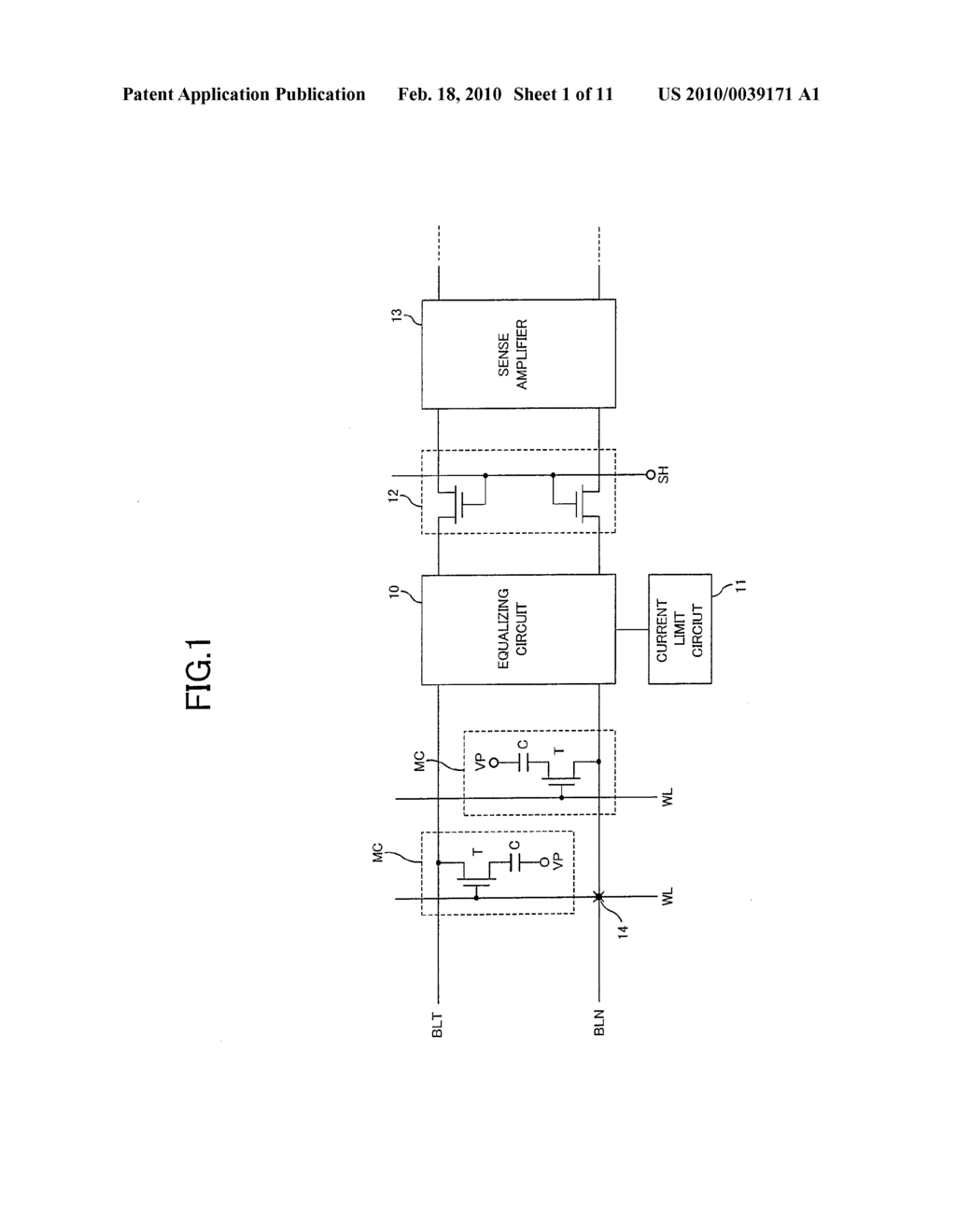 CURRENT LIMIT CIRCUIT AND SEMICONDUCTOR MEMORY DEVICE - diagram, schematic, and image 02