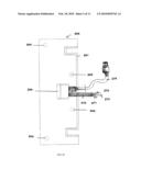 Powered wall mount media display and data transfer system diagram and image