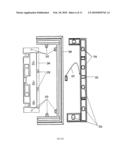 Powered wall mount media display and data transfer system diagram and image