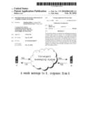 Method for exchanging messages in a mobile radio network diagram and image