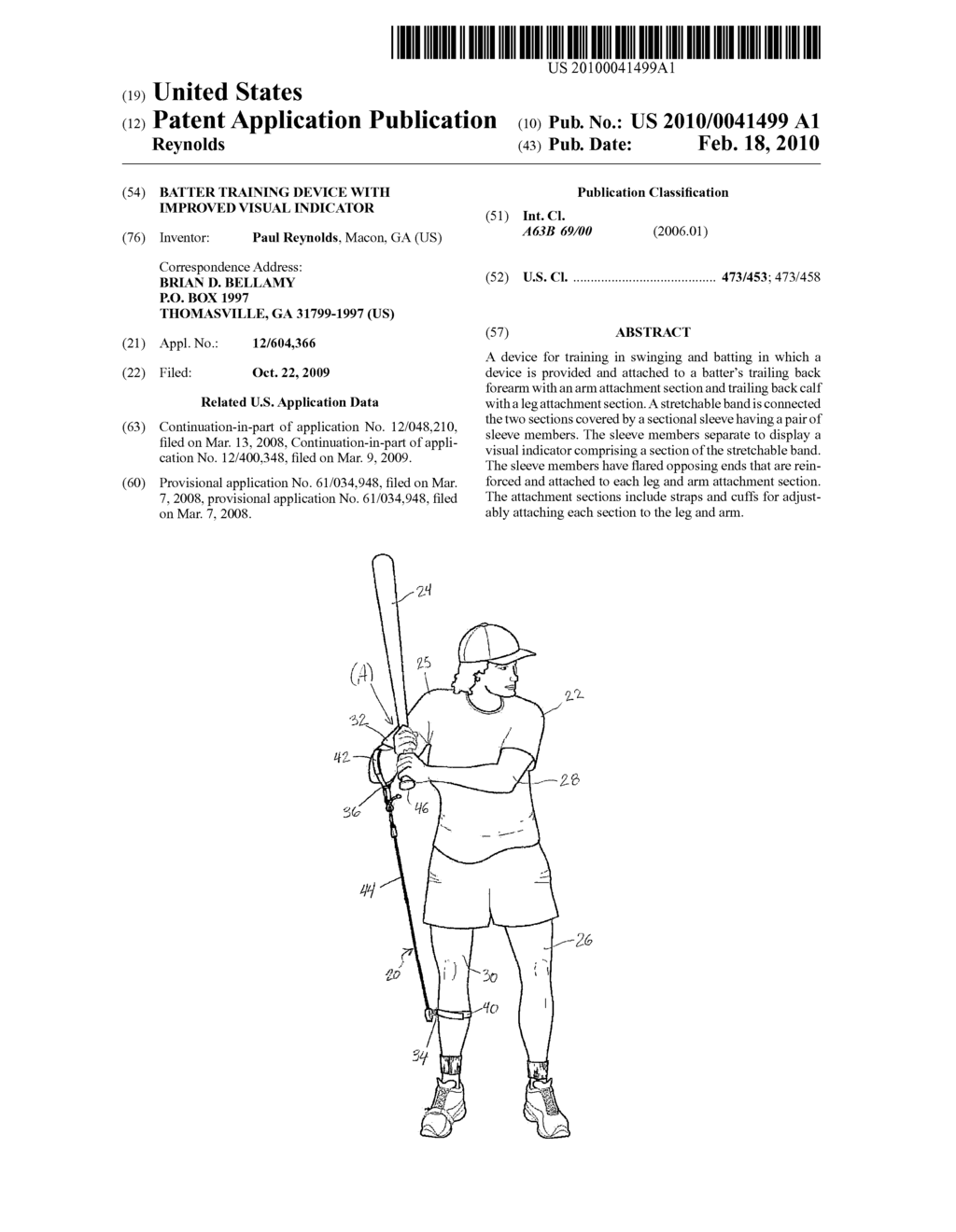 BATTER TRAINING DEVICE WITH IMPROVED VISUAL INDICATOR - diagram, schematic, and image 01