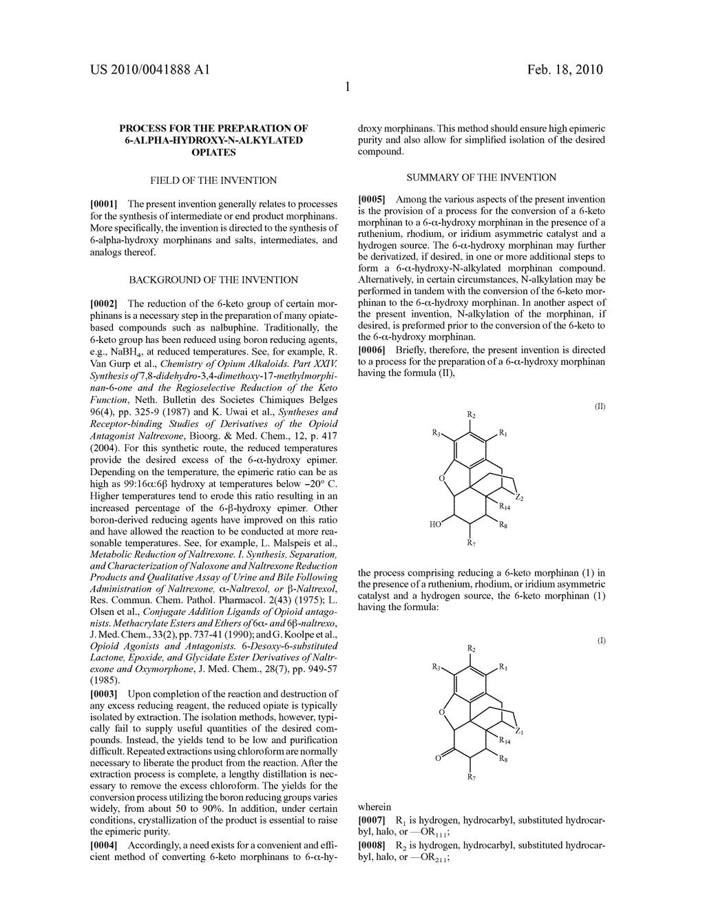 Process for the Preparation of 6-Alpha-Hydroxy-N-Alkylated Opiates - diagram, schematic, and image 02