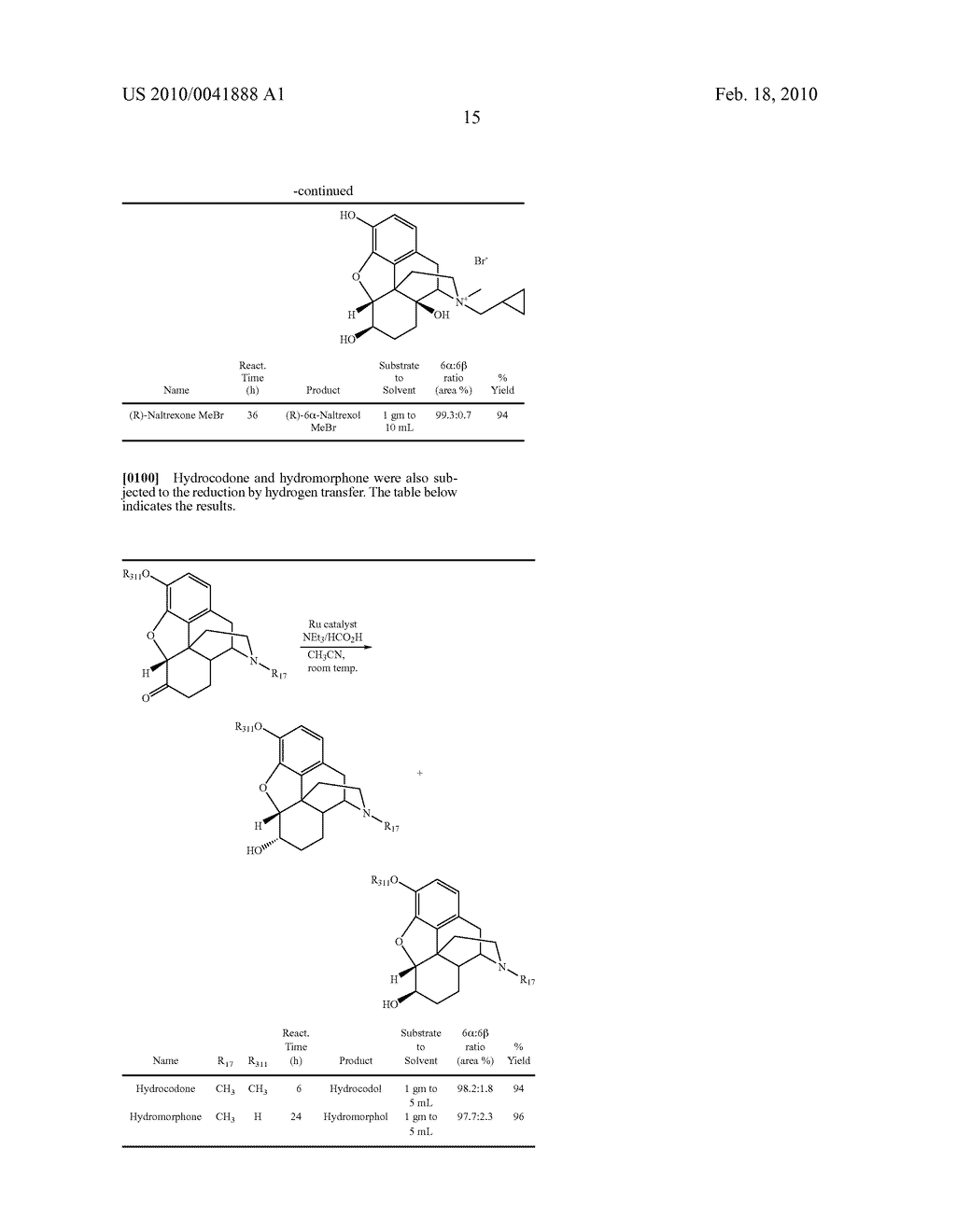 Process for the Preparation of 6-Alpha-Hydroxy-N-Alkylated Opiates - diagram, schematic, and image 16