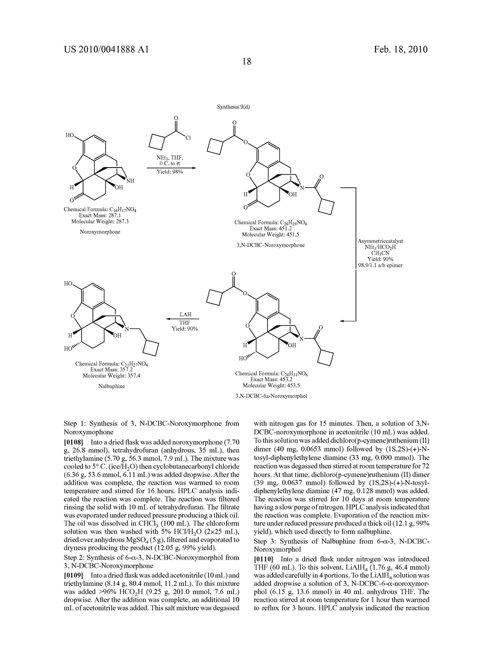 Process for the Preparation of 6-Alpha-Hydroxy-N-Alkylated Opiates - diagram, schematic, and image 19