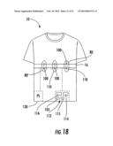 Physiological monitoring garment diagram and image