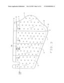 Segmented pneumatic pad regulating pressure upon parts of the body during usage diagram and image