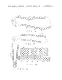 Segmented pneumatic pad regulating pressure upon parts of the body during usage diagram and image