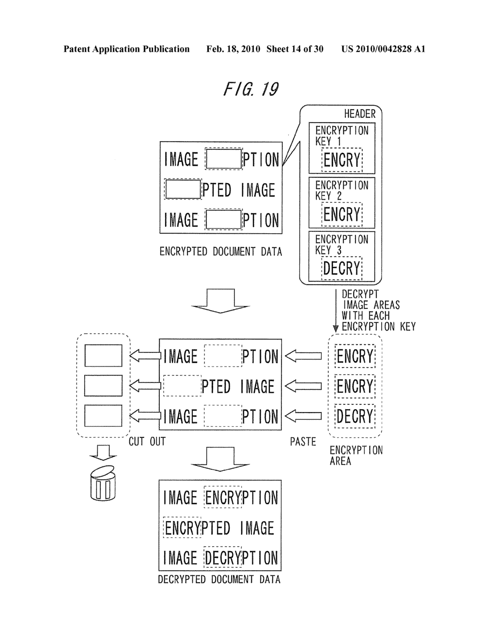 DOCUMENT DATA ENCRYPTION METHOD AND DOCUMENT DATA ENCRYPTION SYSTEM - diagram, schematic, and image 15