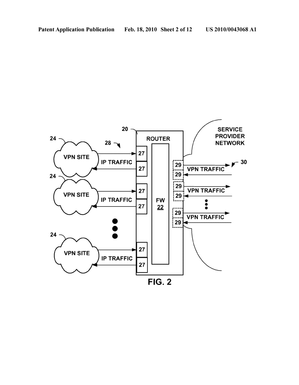 ROUTING DEVICE HAVING INTEGRATED MPLS-AWARE FIREWALL - diagram, schematic, and image 03