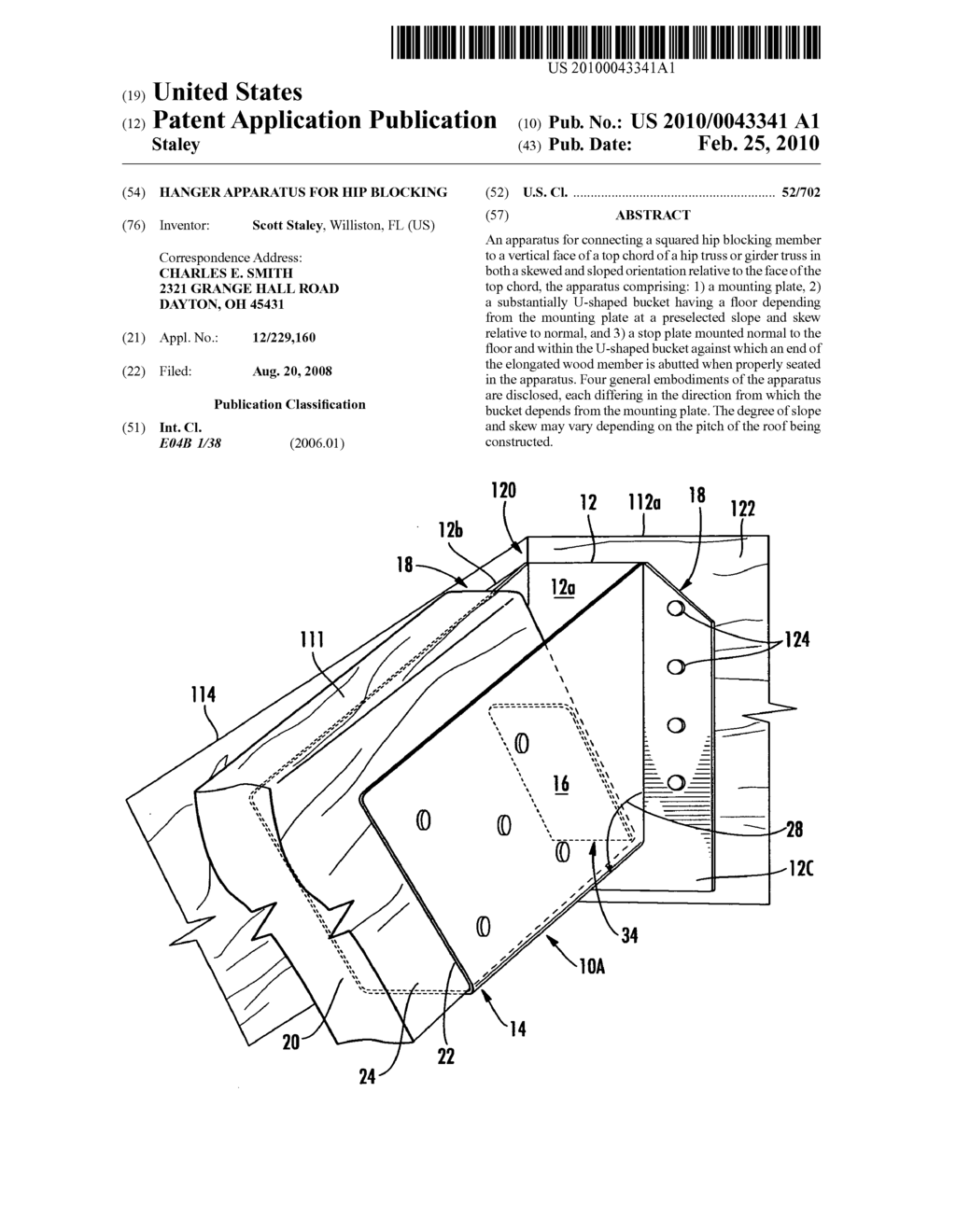 Hanger apparatus for hip blocking - diagram, schematic, and image 01