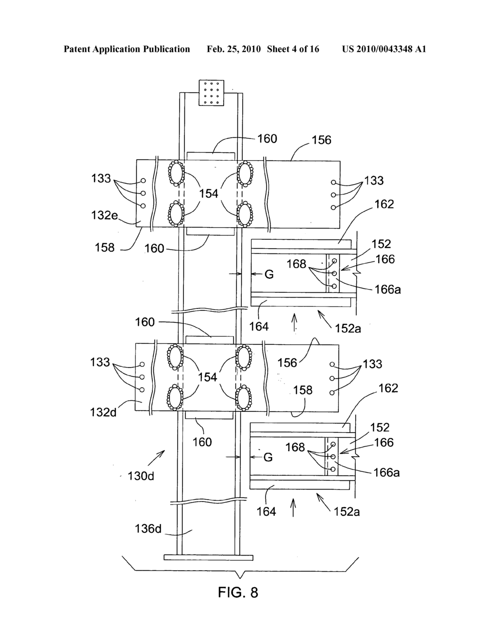 Building metal frame, and method of making, and components therefor including column assemblies and full-length beam assemblies - diagram, schematic, and image 05