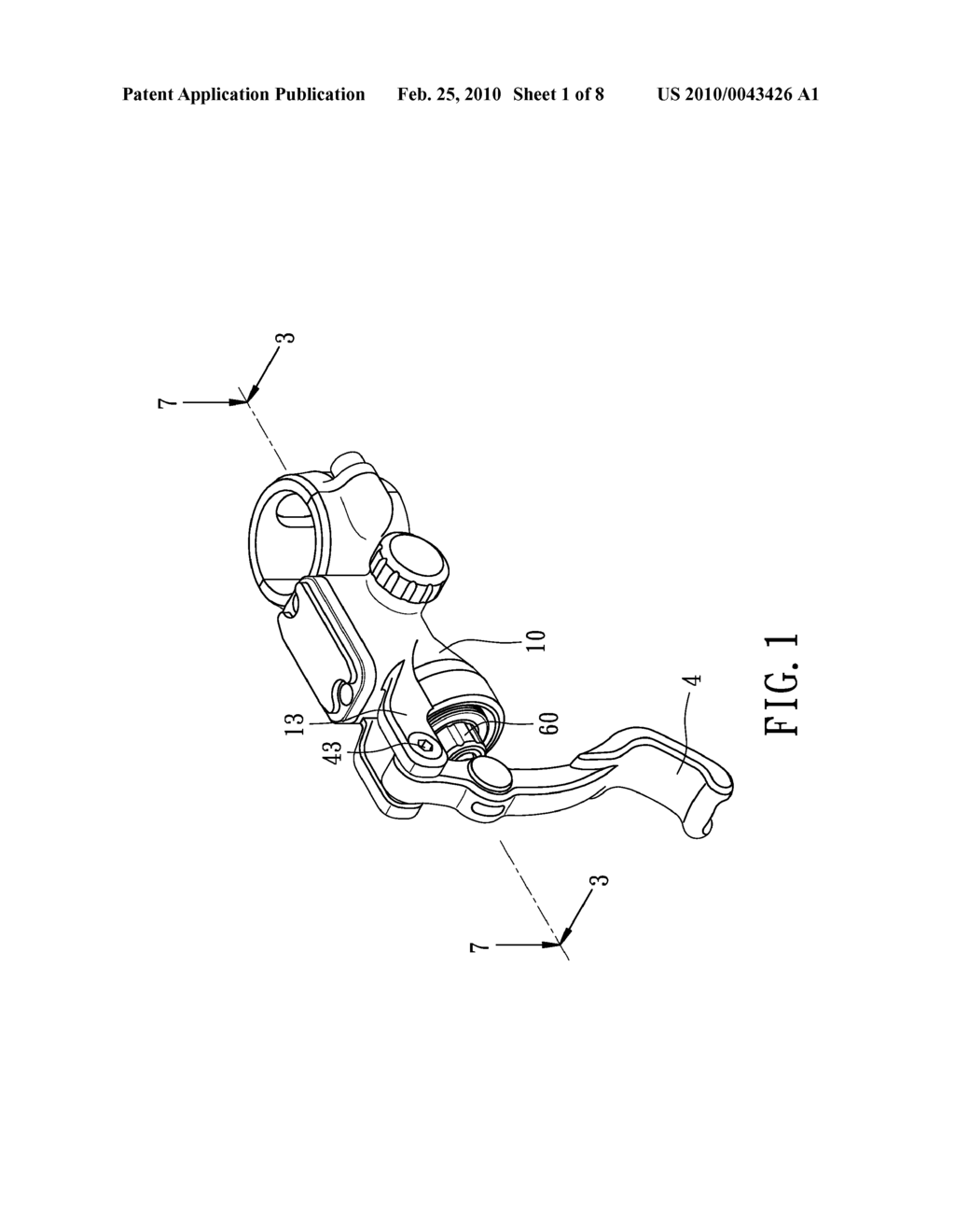 HYDRAULIC BRAKE LEVER ASSEMBLY - diagram, schematic, and image 02