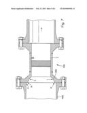 Measuring system with a flow conditioner arranged at an inlet of a measuring table diagram and image