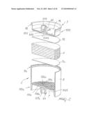 INTEGRATED CARTRIDGE FOR EXTRACTING A BEVERAGE FROM A PARTICULATE SUBSTANCE diagram and image