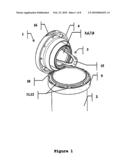 Dehydrating and reclosable hinged plug-lid with tamper indicator and compensation device diagram and image