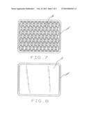 Nestable integrated food tray with waste collection feature diagram and image