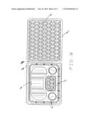 Nestable integrated food tray with waste collection feature diagram and image