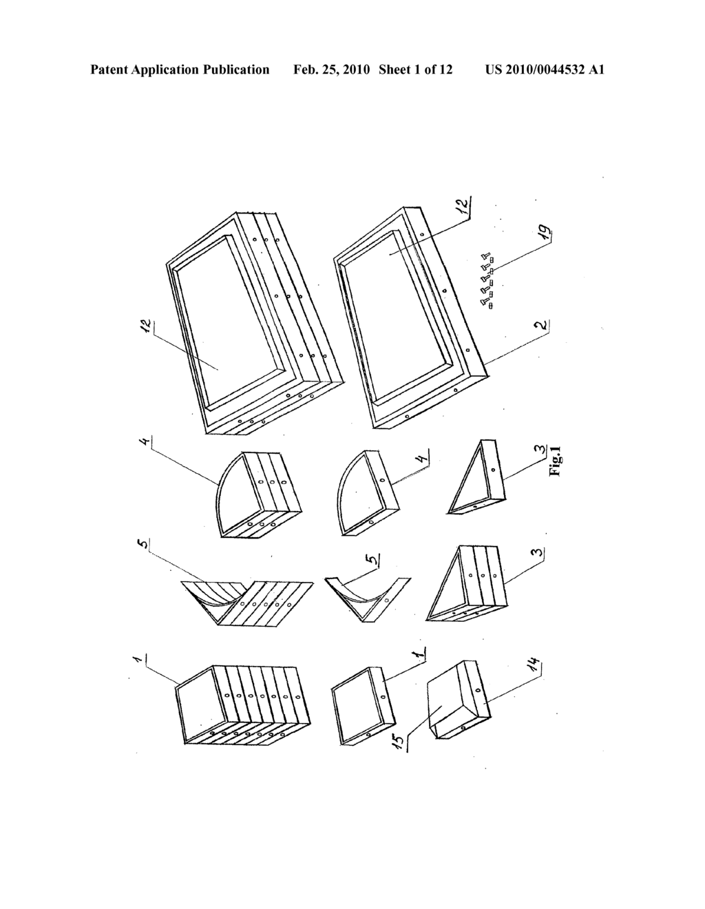 SET OF PARTS FOR INFORMATION STAND - diagram, schematic, and image 02