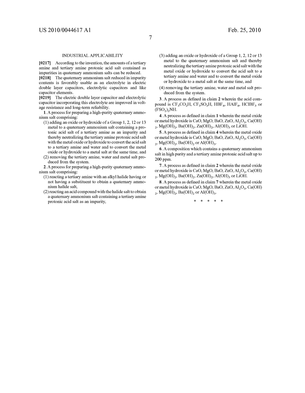 Method for producing high-purity quaternary ammonium salt - diagram, schematic, and image 08