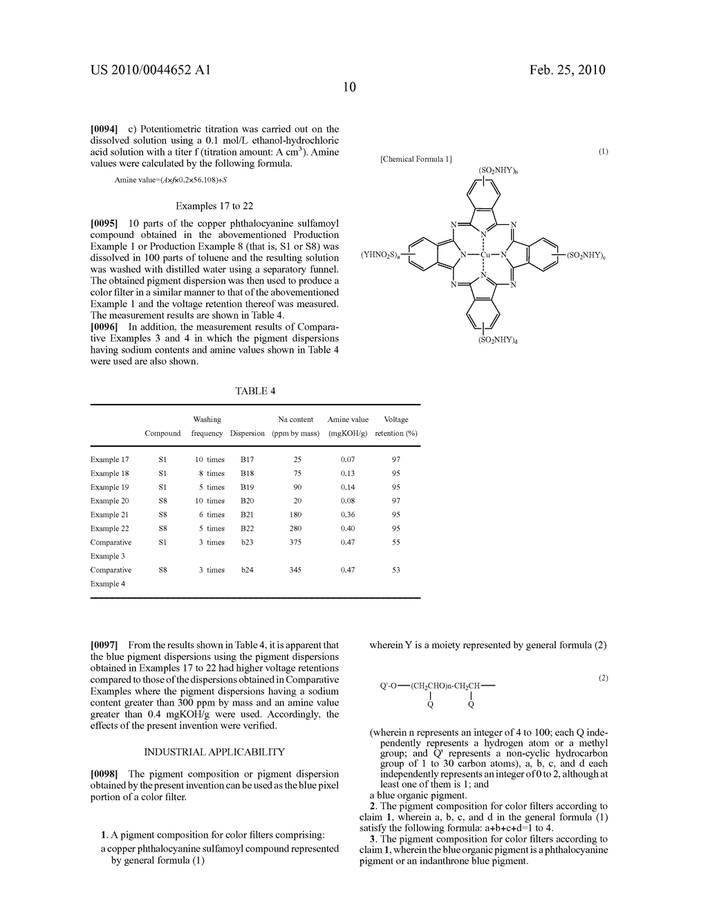 PIGMENT COMPOSITION FOR COLOR FILTER - diagram, schematic, and image 11