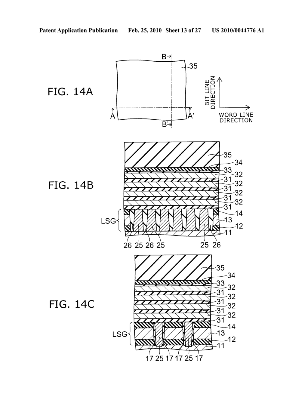 NONVOLATILE SEMICONDUCTOR MEMORY DEVICE AND METHOD FOR MANUFACTURING SAME - diagram, schematic, and image 14