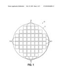 Product Chips and Die With a Feature Pattern That Contains Information Relating to the Product Chip, Methods for Fabricating Such Product Chips and Die, and Methods for Reading a Feature Pattern From a Packaged Die diagram and image