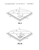 Product Chips and Die With a Feature Pattern That Contains Information Relating to the Product Chip, Methods for Fabricating Such Product Chips and Die, and Methods for Reading a Feature Pattern From a Packaged Die diagram and image