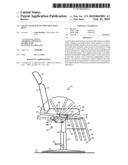 Salon chair having movable foot rest diagram and image