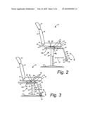 Salon chair having movable foot rest diagram and image