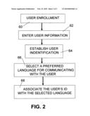Security system and method with automatic language selection diagram and image