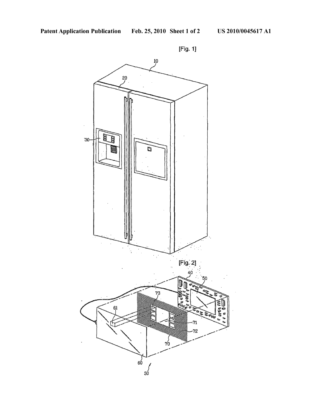 DISPLAY APPARATUS FOR REFRIGERATOR - diagram, schematic, and image 02