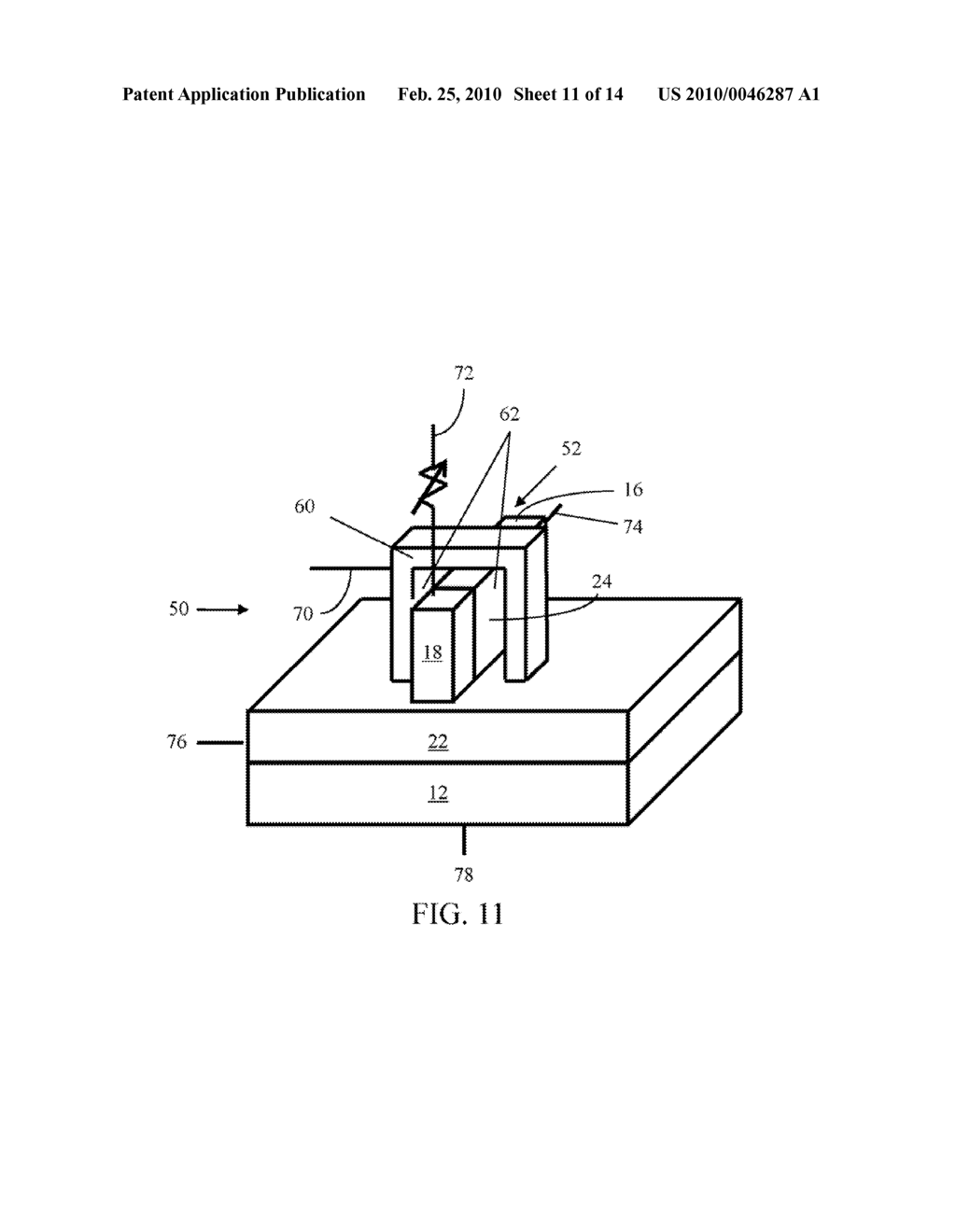 SEMICONDUCTOR MEMORY HAVING BOTH VOLATILE AND NON-VOLATILE FUNCTIONALITY INCLUDING RESISTANCE CHANGE MATERIAL AND METHOD OF OPERATING - diagram, schematic, and image 12