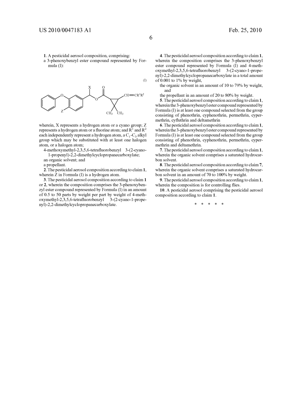 PESTICIDAL AEROSOL COMPOSITION - diagram, schematic, and image 07