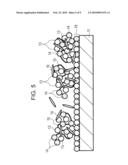 ENZYME-IMMOBILIZED ELECTRODE, FUEL CELL, ELECTRONIC DEVICE, APPARTUS UTILIZING ENZYME REACTION, AND ENZYME-IMMOBILIZED SUBSTRATE diagram and image