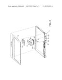 ADJUSTABLE AIR VENT DEVICE FOR A COMPUTER HOUSING, AND ASSEMBLY OF A COMPUTER HOUSING AND THE ADJUSTABLE AIR VENT DEVICE diagram and image