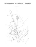 Baseball and softball training device for improving batting skills diagram and image