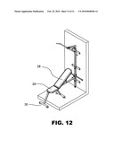 Wall-mounted home fitness training equipment diagram and image