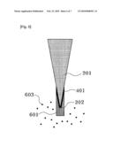 CATALYST PARTICLES ON A TIP diagram and image