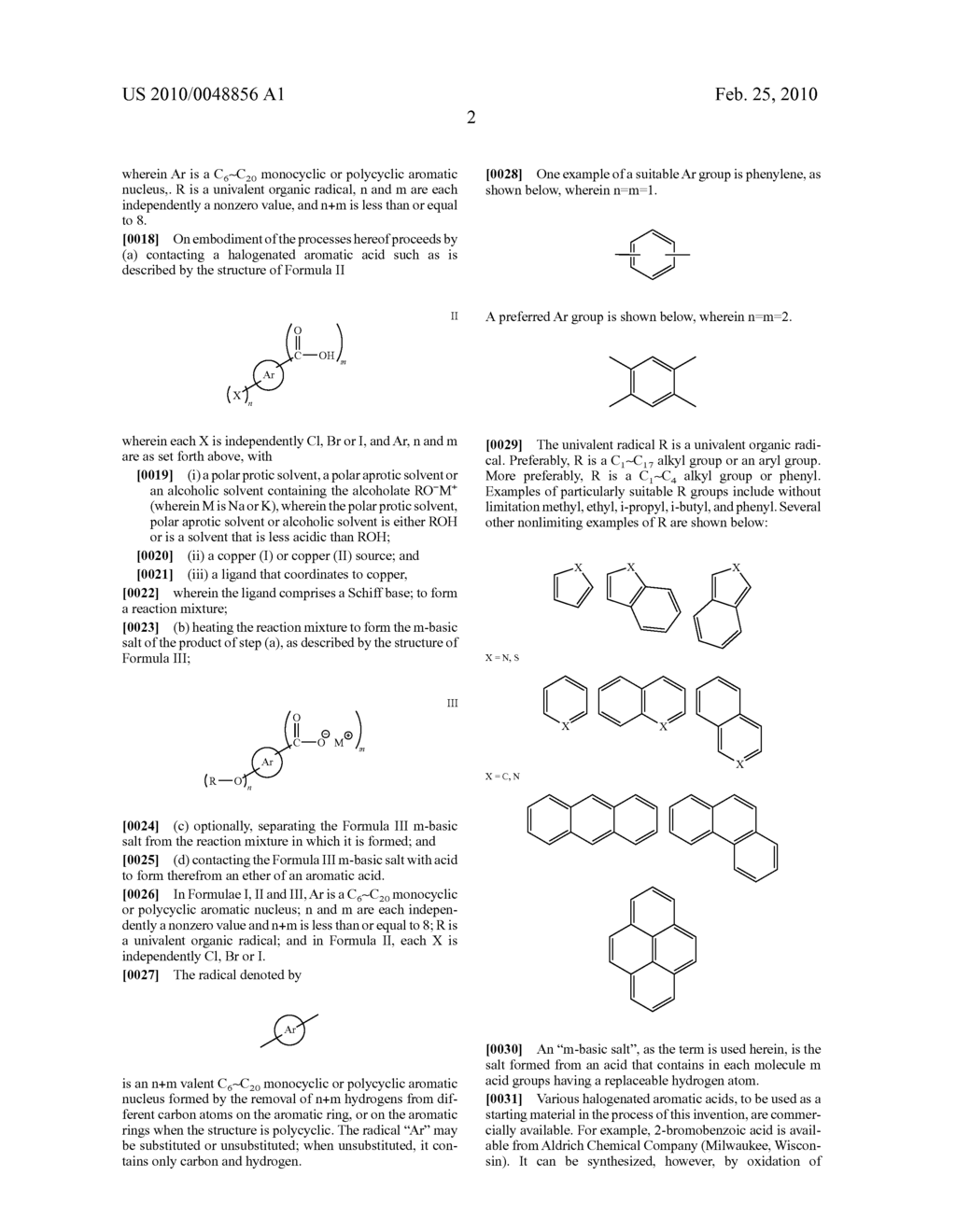 PROCESS FOR THE SYNTHESIS OF ETHERS OF AROMATIC ACIDS - diagram, schematic, and image 03
