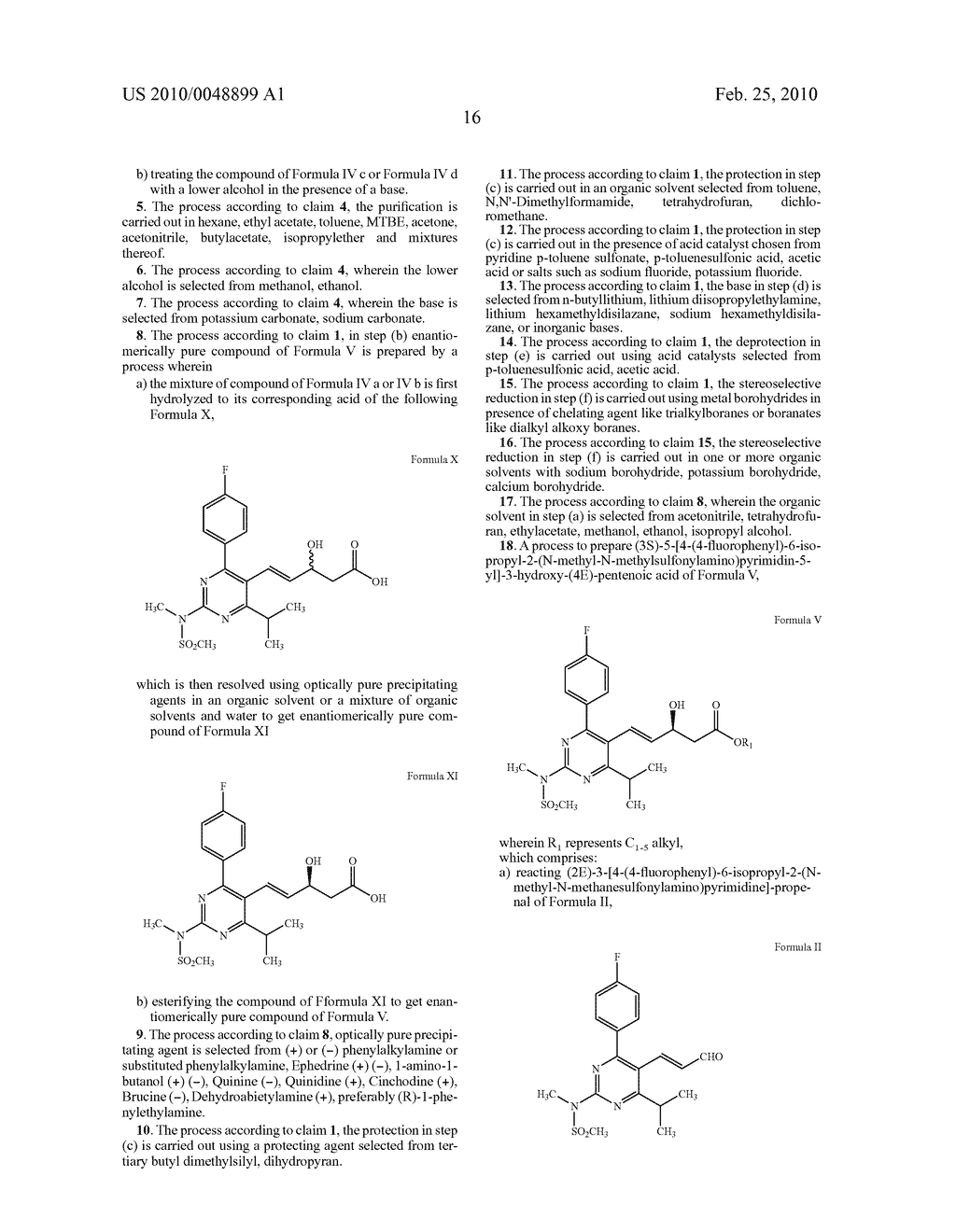 PROCESS FOR PREPARING ROSUVASTATIN CALCIUM - diagram, schematic, and image 17