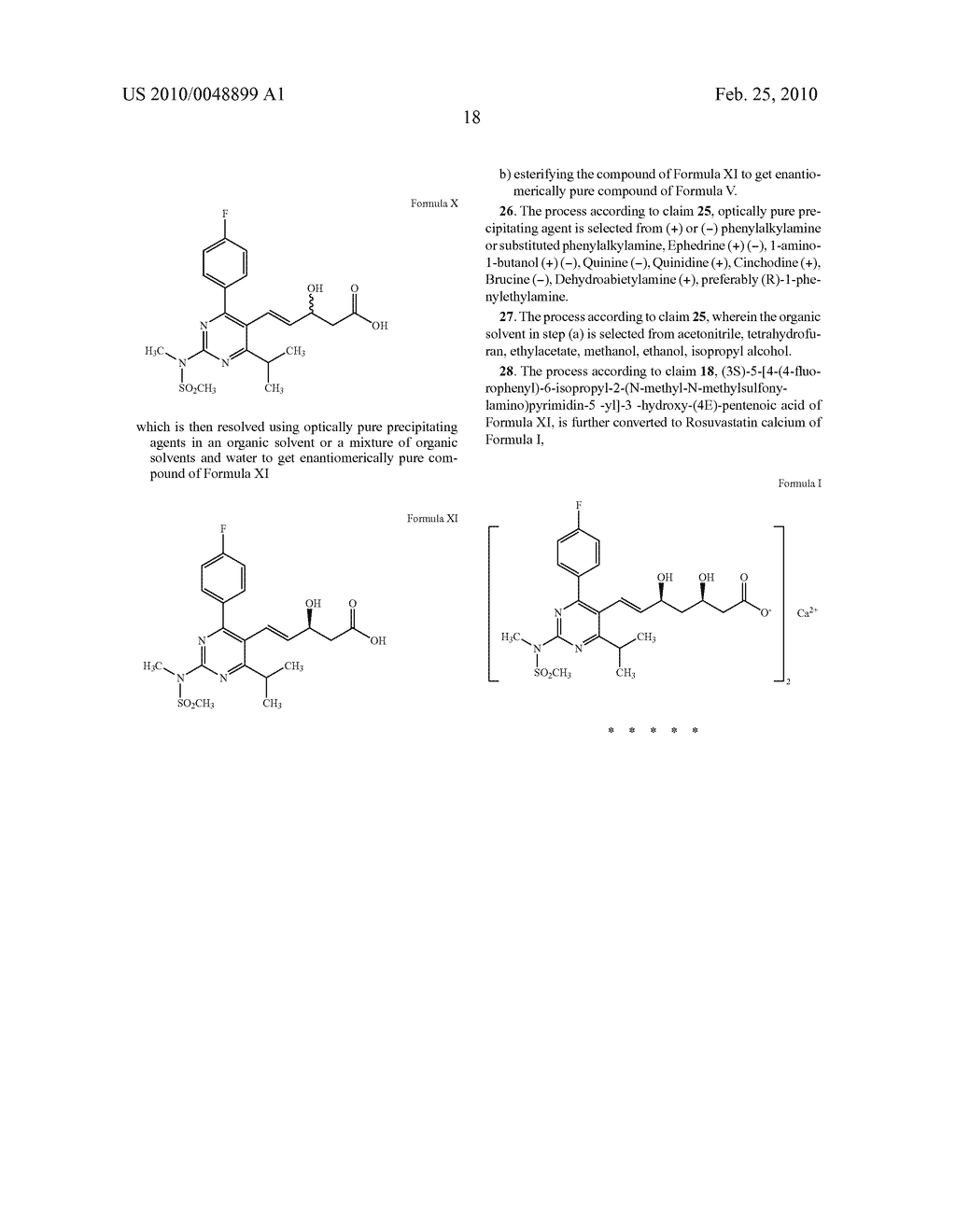 PROCESS FOR PREPARING ROSUVASTATIN CALCIUM - diagram, schematic, and image 19