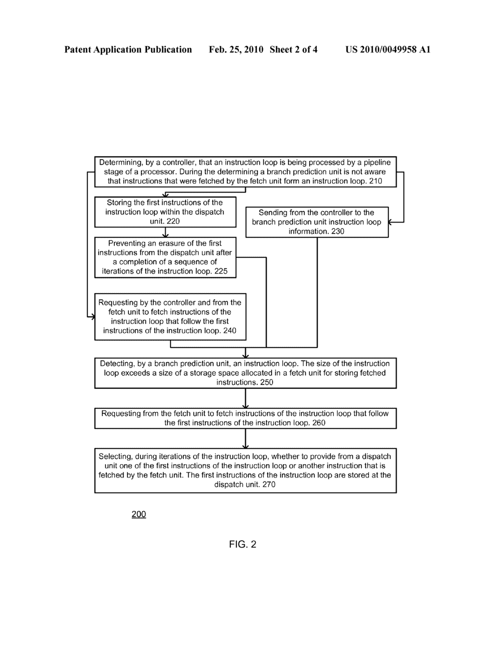 METHOD FOR EXECUTING AN INSTRUCTION LOOPS AND A DEVICE HAVING INSTRUCTION LOOP EXECUTION CAPABILITIES - diagram, schematic, and image 03