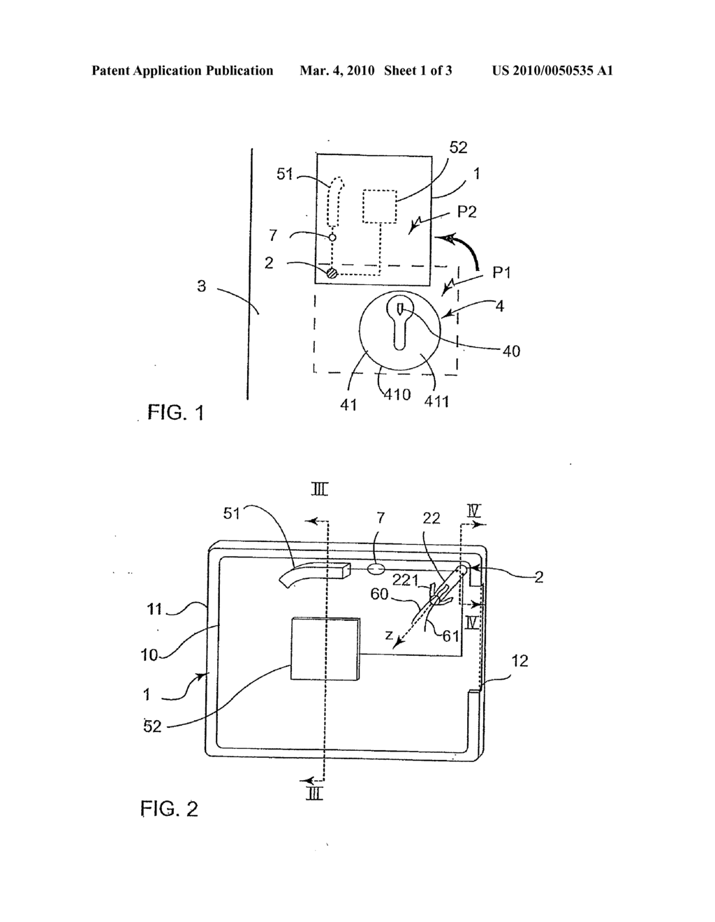 DETECTOR OF ATTEMPT TO BREAK A LOCK, LOCK, DOOR AND ALARM SYSTEM COMPRISING SUCH A DETECTOR - diagram, schematic, and image 02